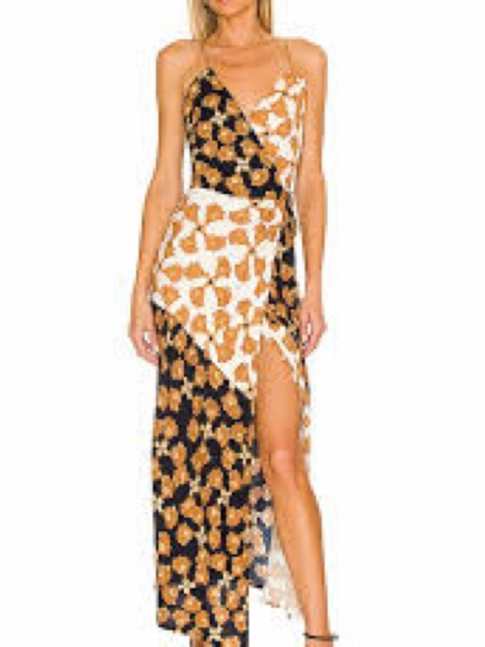 MINKPINK Nour Cami Wrap Midi Dress in Multi